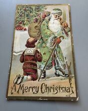 1909 Postmarked Christmas Embossed Postcard picture
