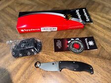 Spyderco Knives Enuff Fixed Blade Knife Clip Point Black FRN VG-10 FB31CPBK picture