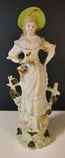 Vintage Normally China Hand Painted Made In Japan 9.5 in Figurine Gold Beads picture