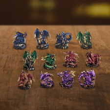 12-Piece Dragons Set - Colorful Miniature Dragons 2.25