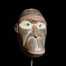Monkey Mask Wooden Carved Africa Baule Guro Nice Monkey Mask-8169 picture