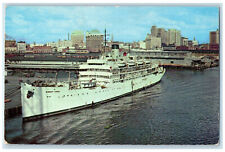 c1960's Ernest Hinds Hospital Ship Jacksonville Largest City in FL Postcard picture