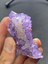 46.9g Exquisite natural Purple  transparent octahedral fluorite crystal，China picture