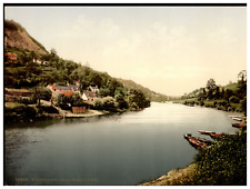 England. Wye Valley. Witchurch near Symonds Yat.  Vintage Photochrome by P.Z,  picture