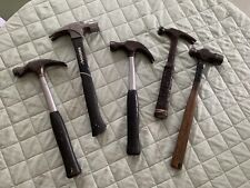 Lot of 5 great USA Made  HAMMERS - Stanley, Husky, Bunne - Good Used Condition picture