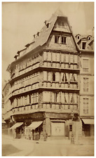 France, Strasbourg, Maison Kammerzell Vintage Print, Albumin Print 26x16 picture