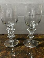 Vintage Mickey And Minnie Wine Glasses picture