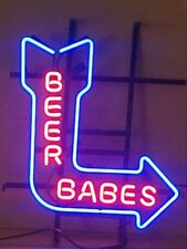 Beer Babes Arrow Neon Sign Lamp Light Beer Bar With Dimmer picture