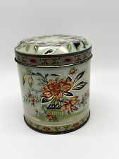Tin Box Co. Designed By Daher NY Made In England Vintage Floral Tin picture