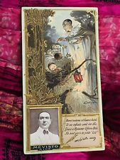 RARE Antique chrome polychrome card MEVISTO ELDER(singer/pantomime) 1857-1910 picture