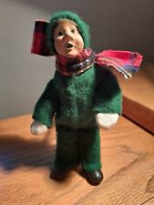 Vintage 1991 Byers' Choice Child Doll in Green Snowsuit picture