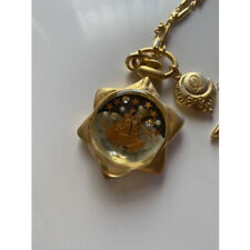 Q-pot Sailor Moon Phase Pocket Watch Star Locket Necklace USED from japan A1605 picture