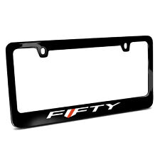 Chevrolet Camaro 50 Years Black Metal License Plate Frame picture