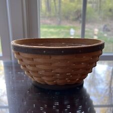 Vintg 2008 Longaberger small oval basket 3 3/4 Inches high. 7 1/4 by 5 Inches... picture
