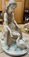 Zaphir figurine Young Girl Feeding Duck - Spain - Lladro MINT picture