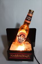 1992 Michelob Golden Draft Beer Light ~ Bottle On Ice ~ 11.5