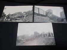 3 Train Wreck Postcards 1907 White River Junction Canaan New Hampshire NH picture