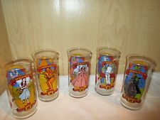 Vtg 1989 Wizard of Oz 50th Anniversary Coca-Cola Collectors Glasses Set of 5 picture