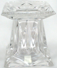 PartyLite Quad Prism Small Pedestal Clear Candle Holder With Box Retired picture