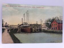 Postcard State Street Lock Delaware and Raritan Canal Trenton New Jersey Posted picture
