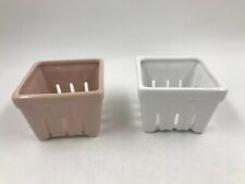 Homestead Living Ceramic 4in Farmhouse Berry Container Set of 2 AA02B14015 picture