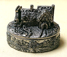 AE Williams Pewter Pill / Trinket Box - WaterMill picture