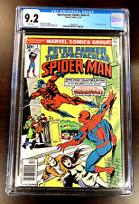 PETER PARKER: SPECTACULAR SPIDER-MAN #1 CGC 9.2  High Grade WHITE PAGES 1976 picture