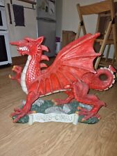 Vintage, Very Rare, Wales Simbol - Red Dragon, Gothic sculpture. Hand maded picture