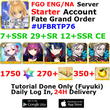[ENG/NA][INST] FGO / Fate Grand Order Starter Account 7+SSR 270+Tix 1790+SQ #UFB picture