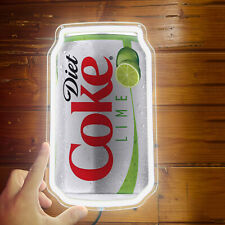 Diet Coke LIME Cans Neon Light Sign Pub Club Party KTV Wall Decor LED 12