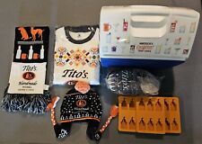 Tito's New Ugly Sweater Slippers Hat Scarf Igloo Cooler Ice Trays Medallion Coin picture
