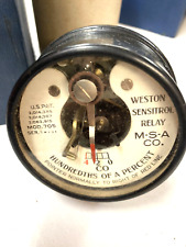 Vintage WESTON SENSITROL RELAY Model 705 Panel Meter W/ BOX M-S-A CO. picture