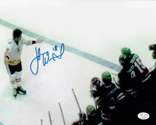 John Wensink Boston Bruins Autographed 8x10 Photo Full Time coa picture