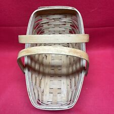 Vintage Longaberger Medium 13” Vegetable Basket Signed 1990 Handwoven USA picture