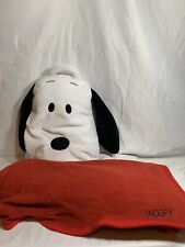 RARE APPLAUSE VINTAGE SNOPPY SMALL PILLOW AND MINI THROW BLANKET  picture