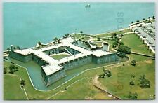 Postcard St. Augustine Florida Aerial View Castillo De San Marcos picture