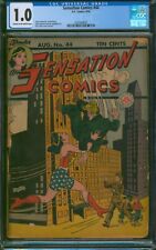 Sensation Comics #44 (1945) ⭐ CGC 1.0 ⭐ Rare Golden Age Wonder Woman DC Comic picture