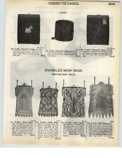 1935 PAPER AD Whiting and Davis Enameled Mesh Hand Bag Bags Van Dyke Point picture