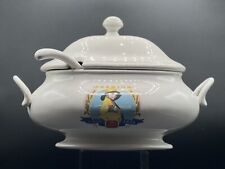 ANTIQUE NABISCO 100 year COMMEMORATIVE Covered SOUP TUREEN - Bowl w/Ladle  picture