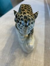 Porcelain leopard figurine picture