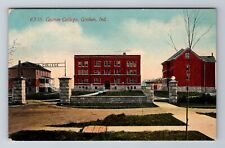Goshen IN-Indiana, Goshen College Entrance & Buildings, Vintage c1912 Postcard picture