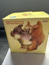Pumpkin Patch - Squirrel With Acorns Salt And Pepper Shaker Set picture