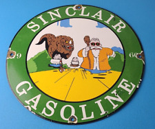 Vintage Sinclair Gas Porcelain Sign - Goku Krillin Dragon Ball Man Cave Sign picture