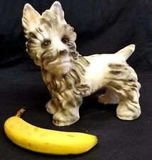 Old Scottish Terrier Dog Pottery Sculpture 3.5 lbs picture