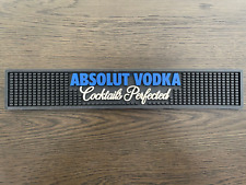 Absolut Vodka Cocktails Perfected Rubber Bar or Rail Drip Mat Lager Beer Pre-Own picture
