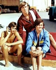 The Monkees classic 1960's pose sitting on beach 5x7 photo picture