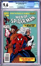 WEB OF SPIDER-MAN #113 CGC 9.6 WP NEWSSTAND - GAMBIT and BLACK CAT COVER picture