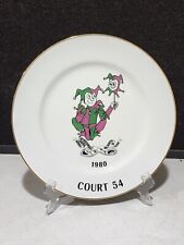 1980 Royal Order Of Jesters Court 54 Porcelain Plate - Masonic RARE picture