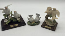 Porcelain Dove Figurines Set Of 3 Guisepe Armani ,lefton,Jonathan Byron picture