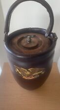Vintage Cairns & Brother Inc., Leather  Fire Bucket with American Eagle Finial picture